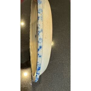 Lovely Salt Glazed Ceramic Pottery Eldreth Pottery 1993 Signed Santa Claus Plate